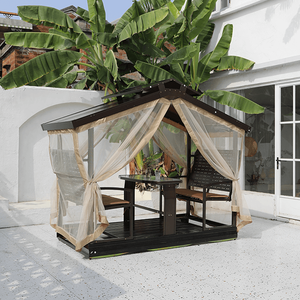 Chaise pivotante de patio 4 places